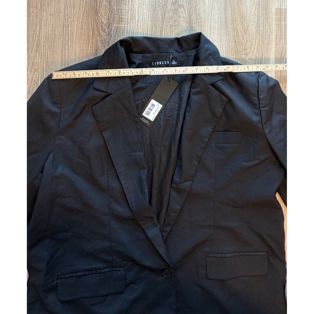 Lioness Olympia Blazer Dress Noir Black Oversized Single Button XL AU14 NWT - Picture 7 of 8